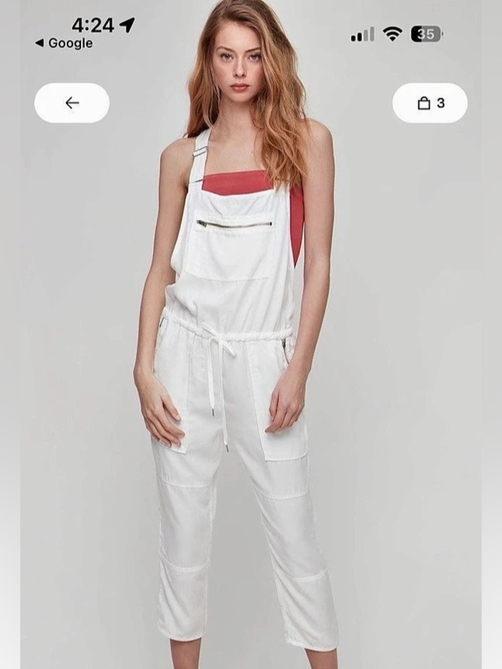 Wilfred Free White Overalls Size XS